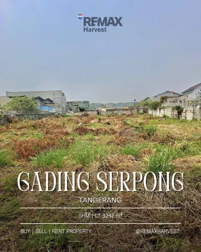 DIJUAL CEPAT !! TANAH KOMERSIL STRATEGIS Gading Serpong - Tangerang